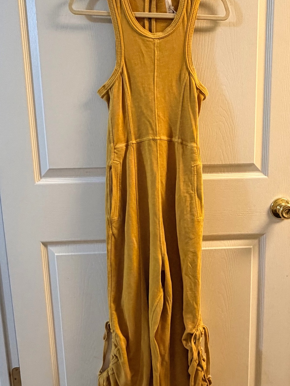 Daily Practice by Anthropologie Mustard Utility Cargo Jumpsuit XXS NWT $108 - Picture 2 of 8